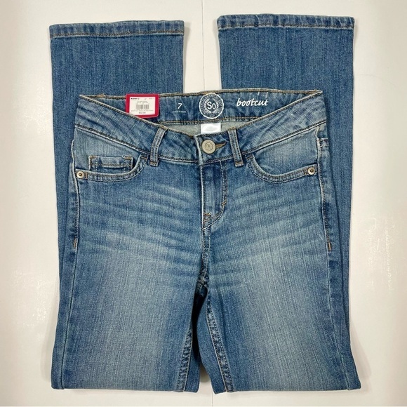SO Other - NWT SO Bootcut Adjustable Waist Girls Blue Jeans Size 7